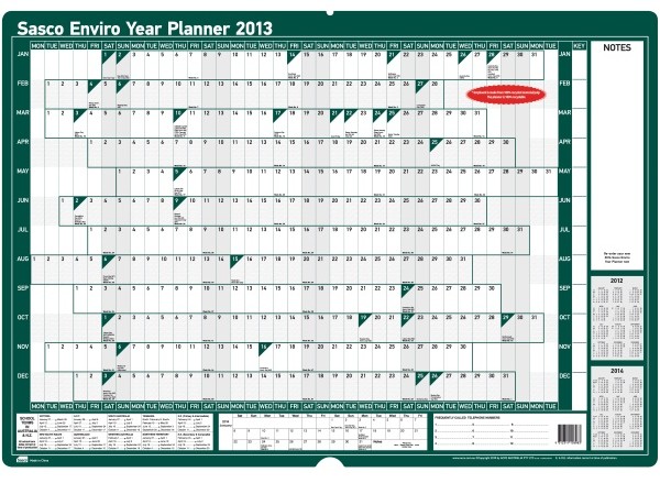 Year Planner 2011 Recycled